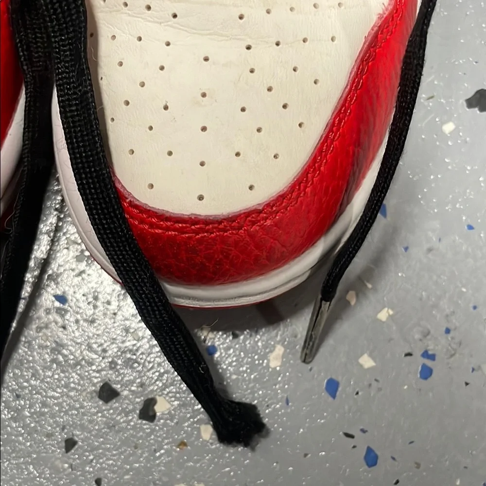Nike Kids Sneakers in White, Red, and Black